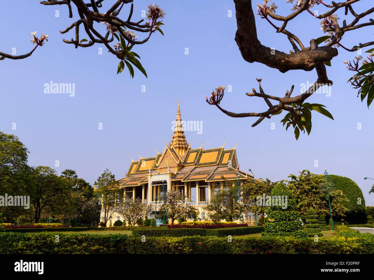 Kambodscha, Phnom Penh, der königliche Palast, Residenz von König von Kambodscha, erbaut im Jahre 1860 Stockfoto