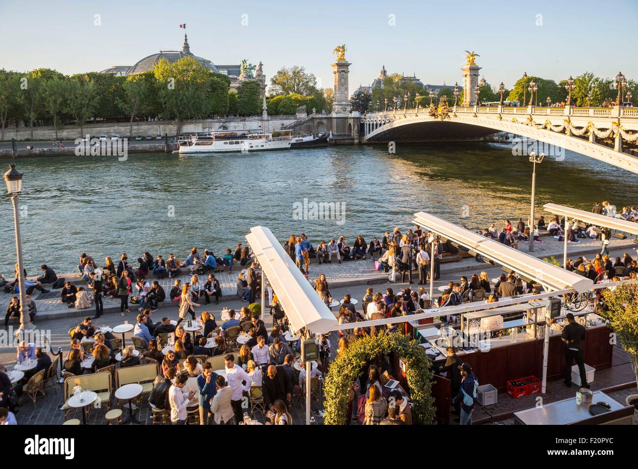 Frankreich, Paris, Bereich Weltkulturerbe durch die UNESCO, die neue Berges Bar Stockfoto