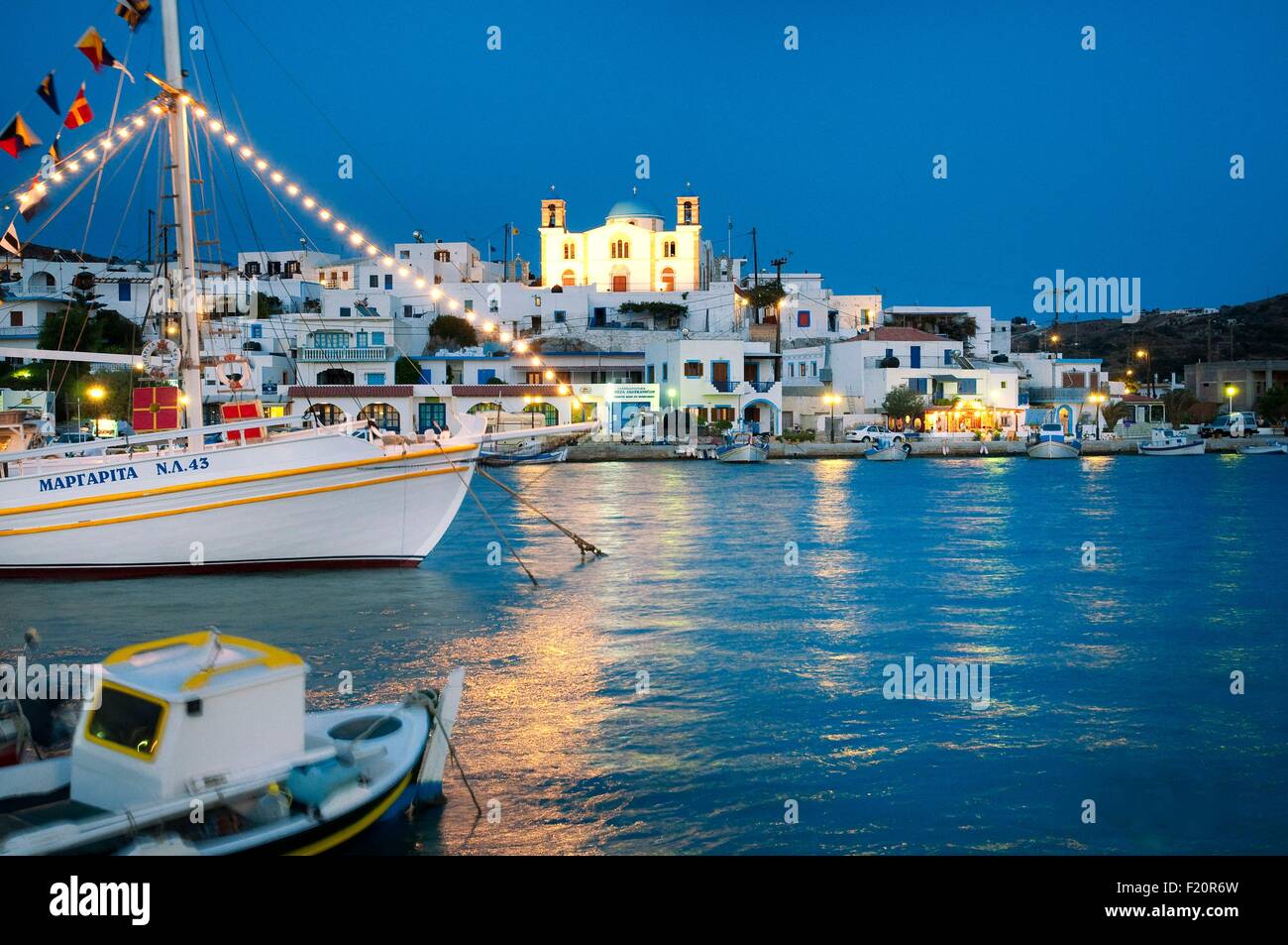 Griechenland, Aegean, Lipsi Dodekanes Insel Lipsi Hafen in der