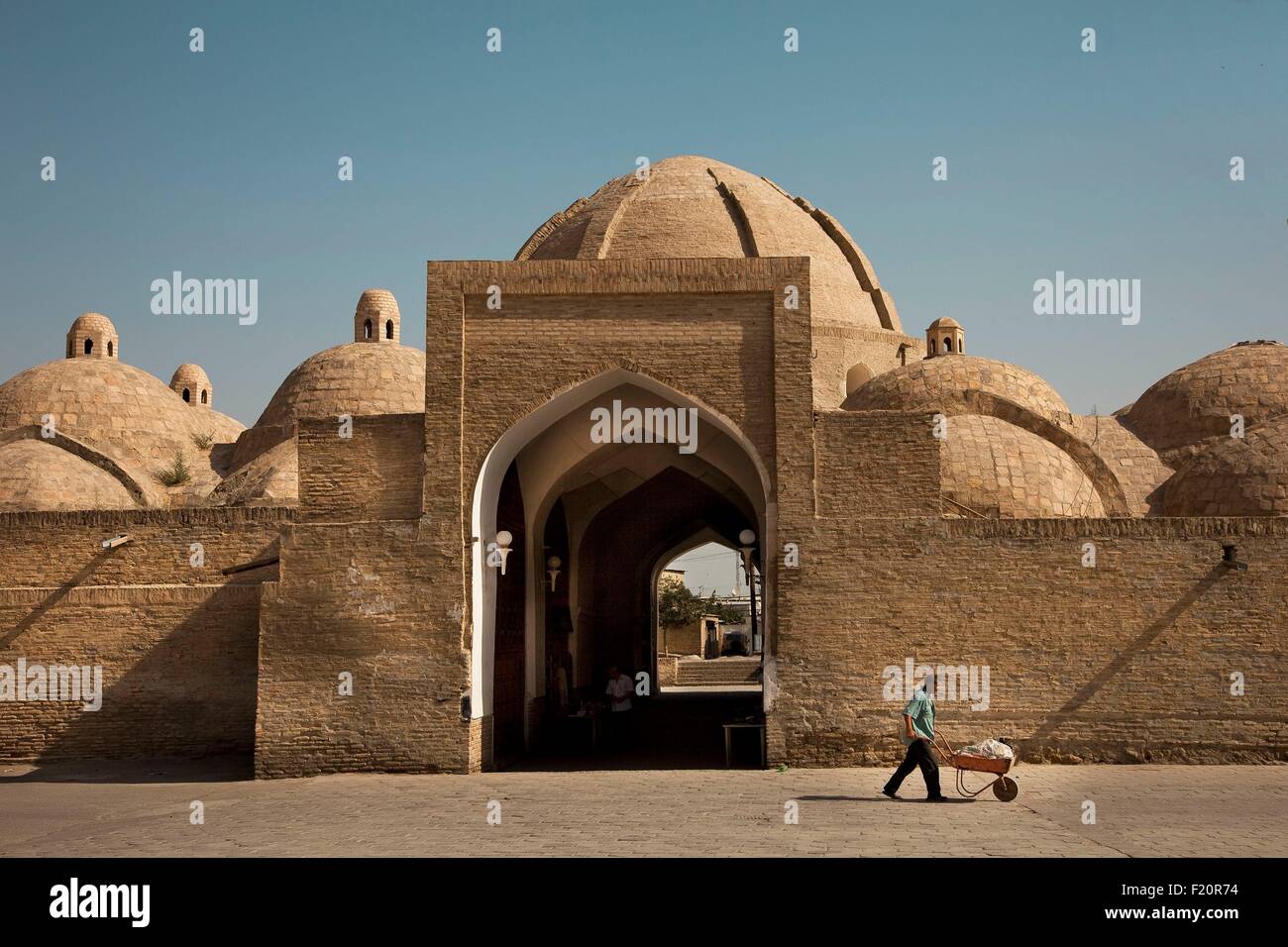 Buchara, Usbekistan, Telpakfurushan, Basar, als Weltkulturerbe der UNESCO gelistet Stockfoto