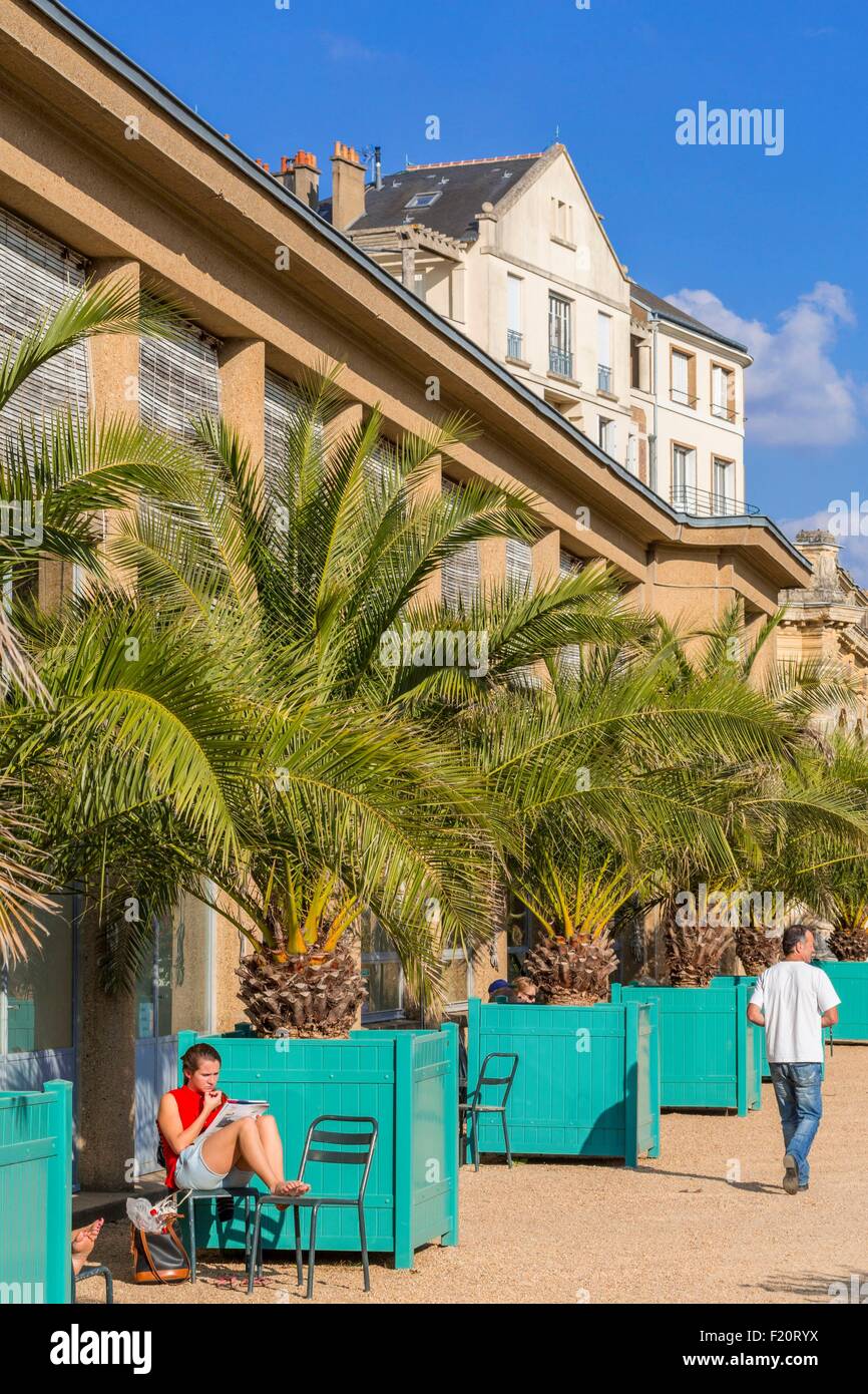 Frankreich, Ille et Vilaine, Rennes, Thabor parken, öffentliche Garten aus dem 18. Jahrhundert, der Orangerie Stockfoto