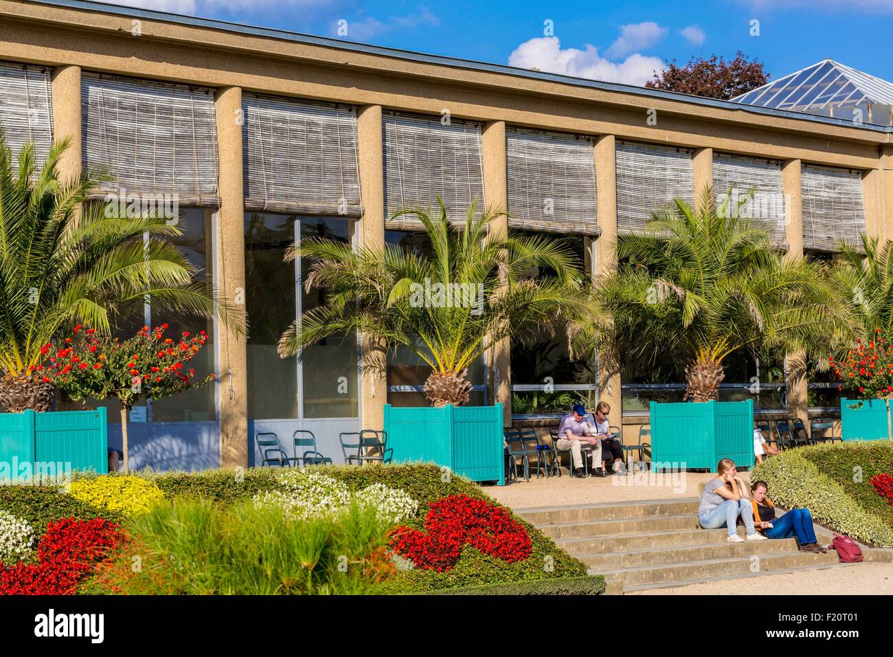 Frankreich, Ille et Vilaine, Rennes, Thabor parken, öffentliche Garten aus dem 18. Jahrhundert, der Orangerie Stockfoto