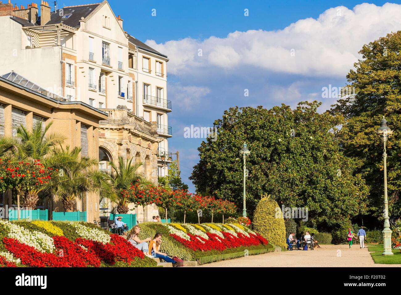Frankreich, Ille et Vilaine, Rennes, Thabor parken, öffentliche Garten aus dem 18. Jahrhundert, der Orangerie Stockfoto