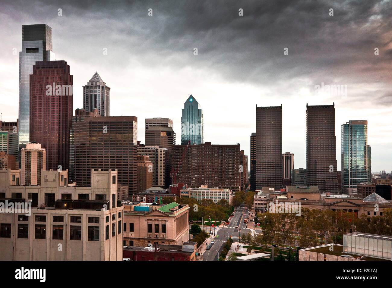 USA, Pennsylvania, Philadelphia, Mittelstadt Stockfoto