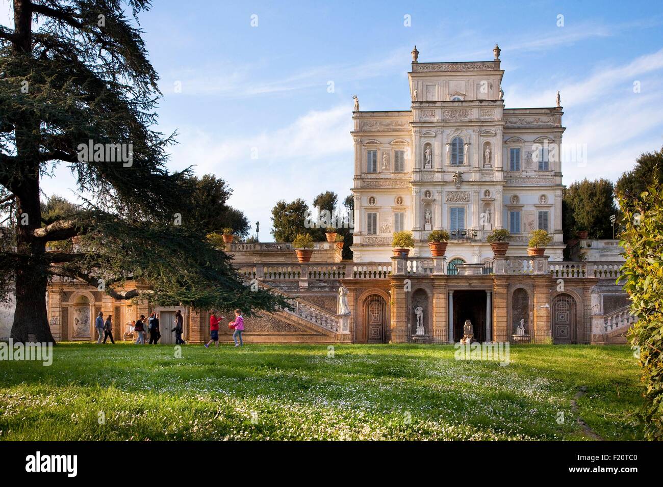 Italien, Latium, Rom, Villa Pamphilj, Villa Pamphili, Casino del Bel Respiro von Römern besser bekannt als Villa Algardi Stockfoto