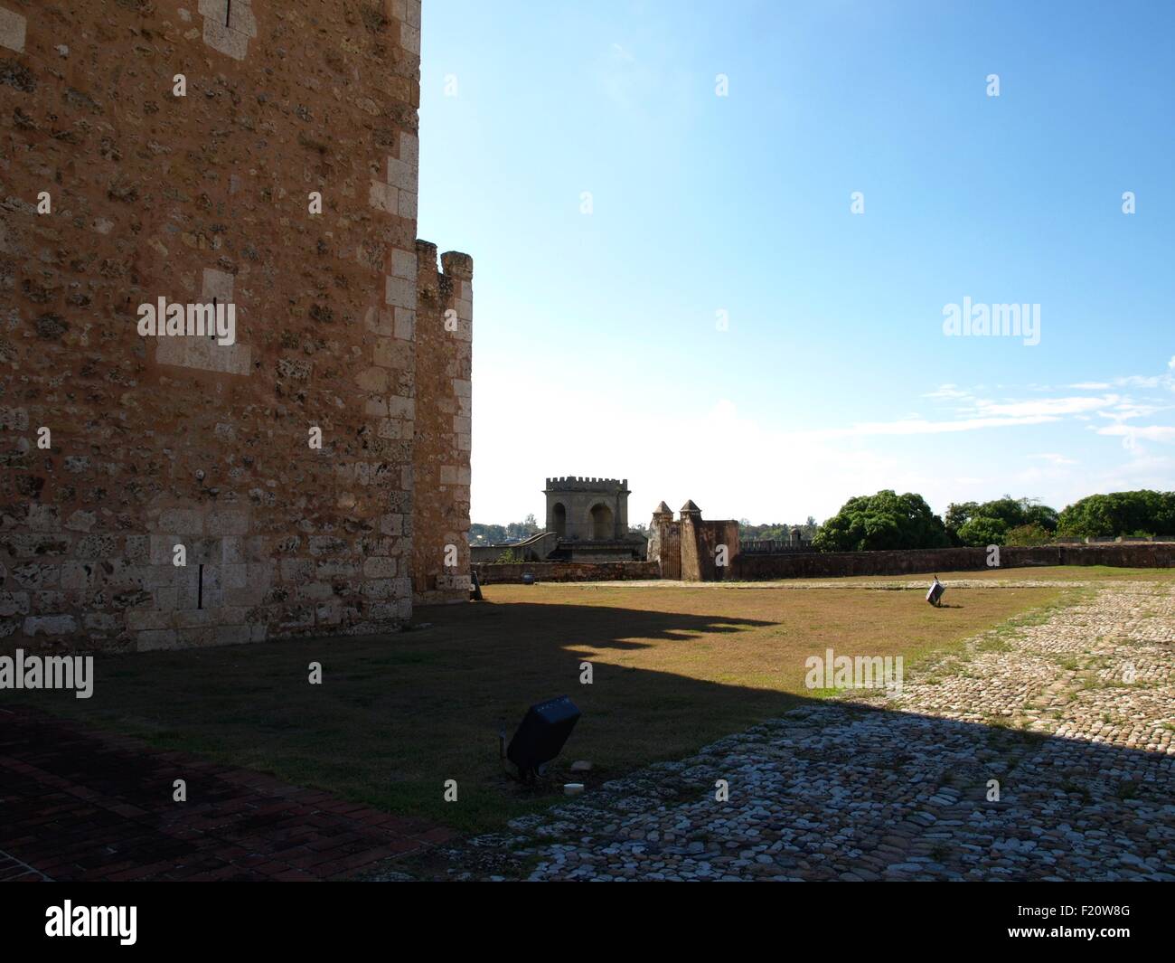 Blick auf die Ozama Festung Verbindung Stockfoto