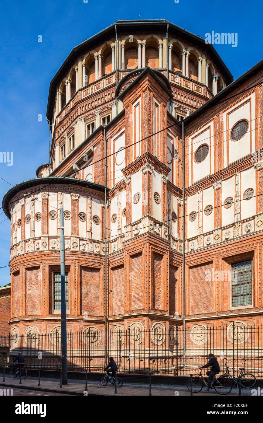 Italien, Lombardei, Mailand, Kirche von St. Maria Grazie (15. Jh