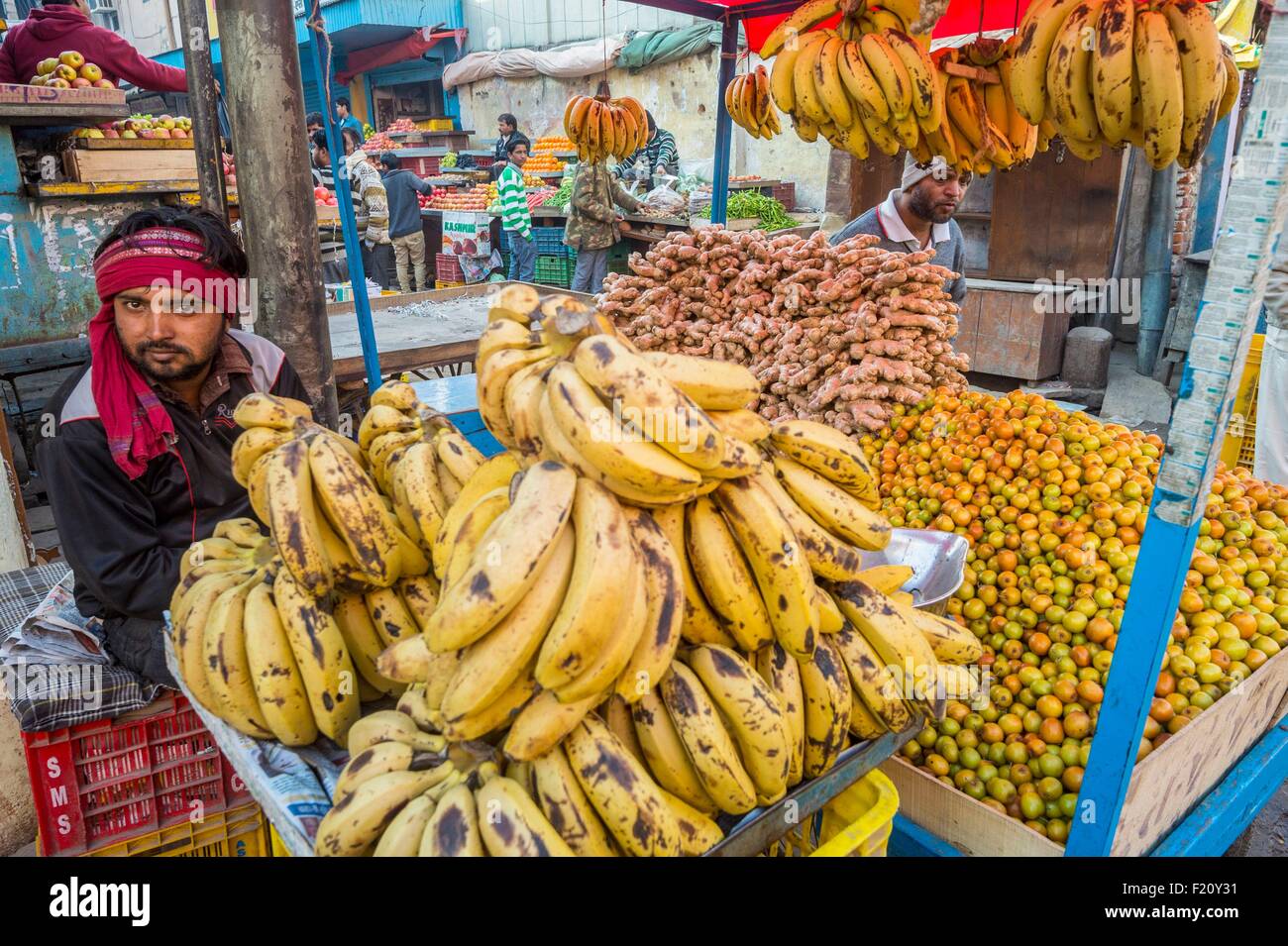 Indien, Rajasthan state, Shekhawati Region Nawalgar, dem Markt Stockfoto