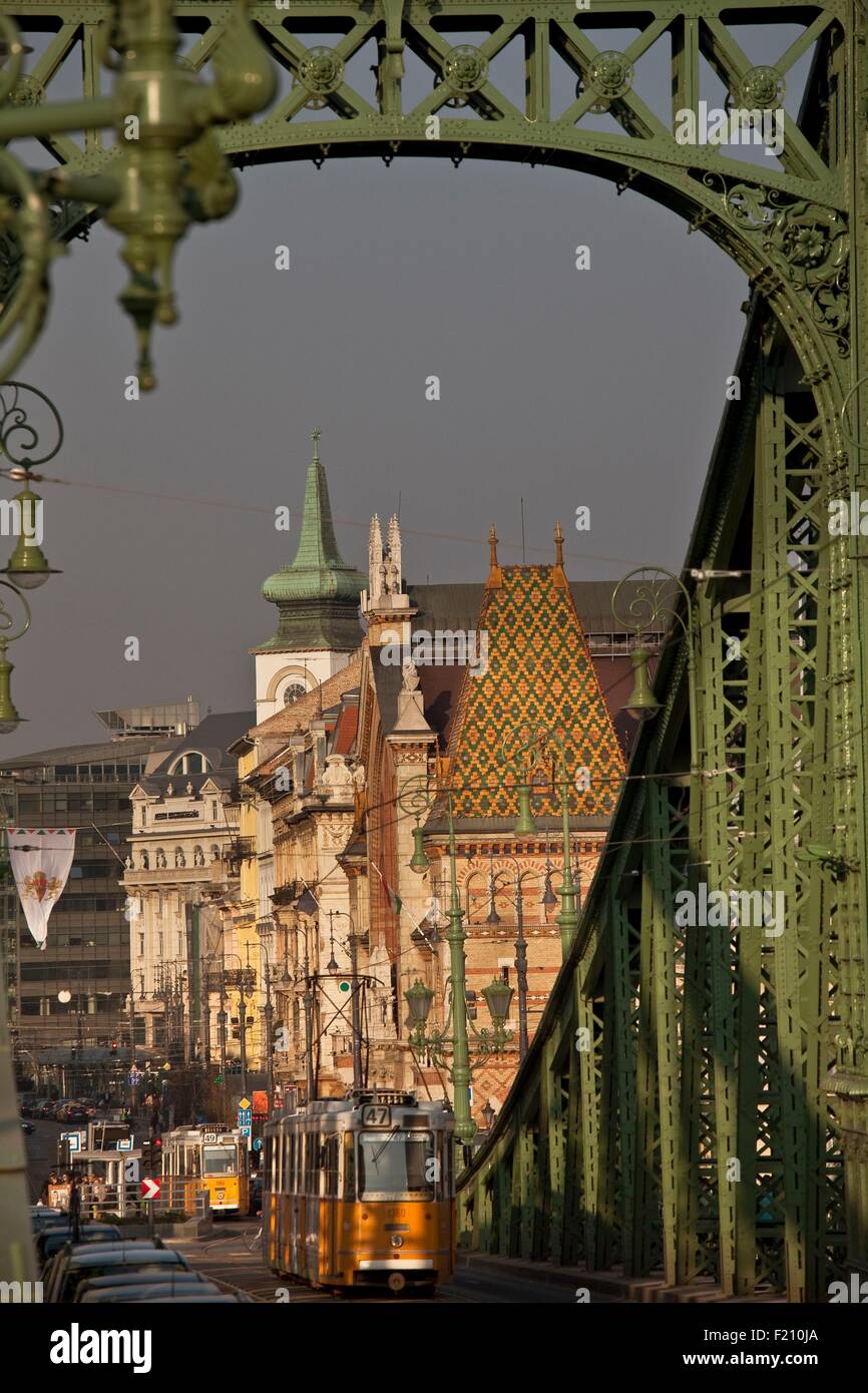 Ungarn, Budapest, als Weltkulturerbe der UNESCO, Freiheitsbrücke aufgeführt Stockfoto