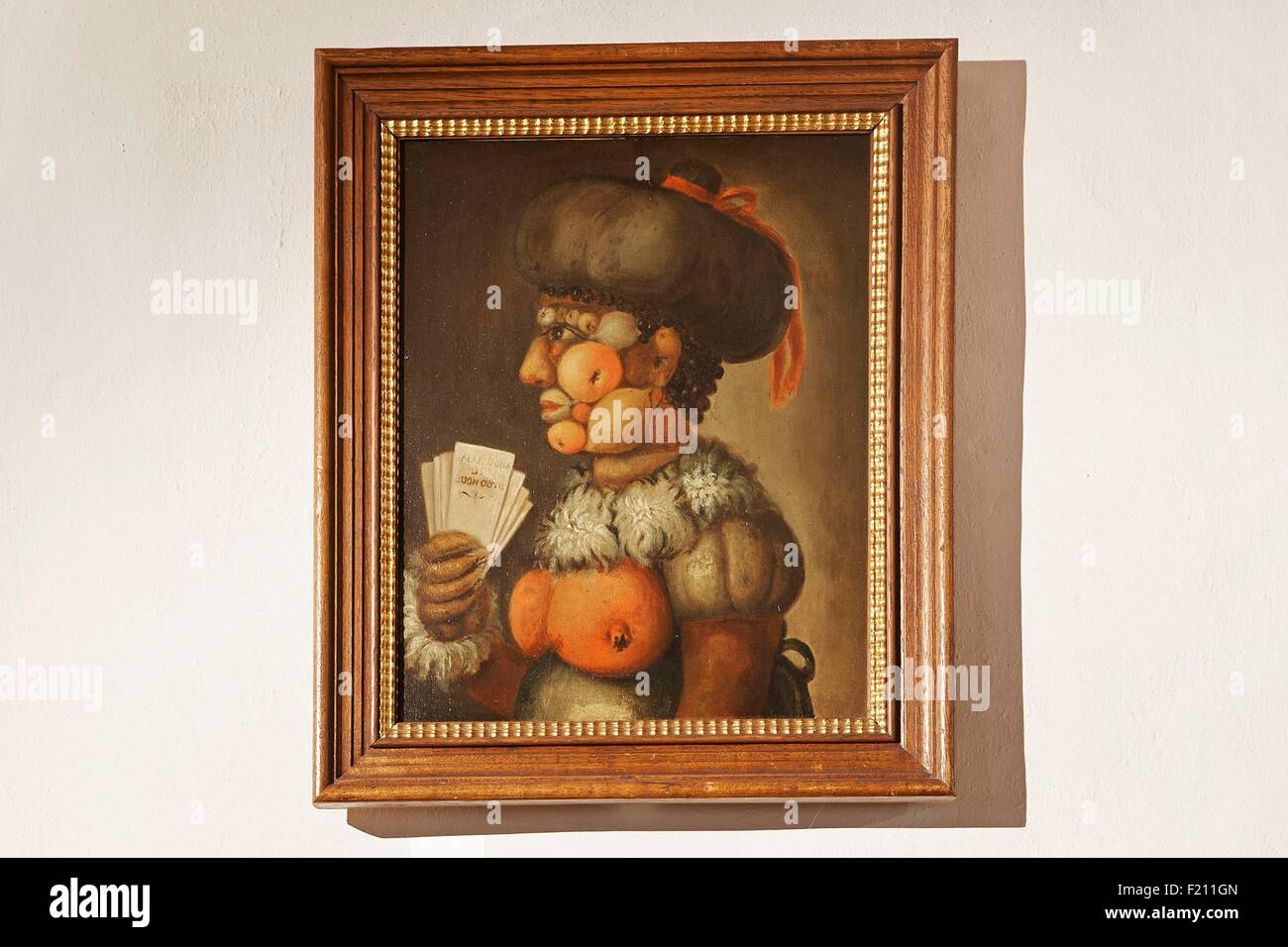 Österreich, Tirol, Innsbruck, Schloss Ambras, Gemälde von Arcimboldo Schule Stockfoto