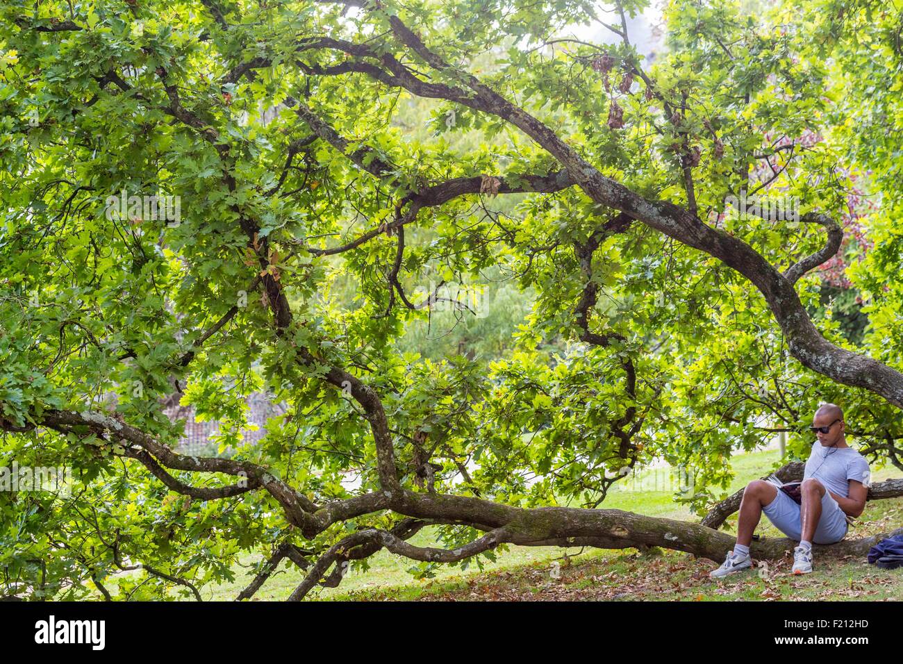 Frankreich, Ille et Vilaine, Rennes, Thabor parken, öffentliche Garten aus dem 18. Jahrhundert Stockfoto