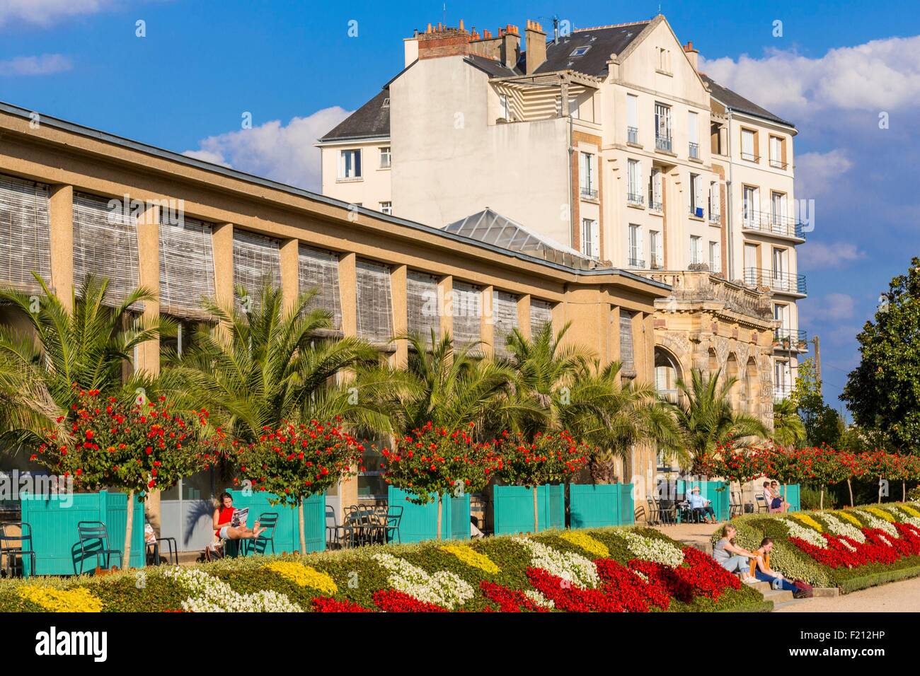 Frankreich, Ille et Vilaine, Rennes, Thabor parken, öffentliche Garten aus dem 18. Jahrhundert, der Orangerie Stockfoto