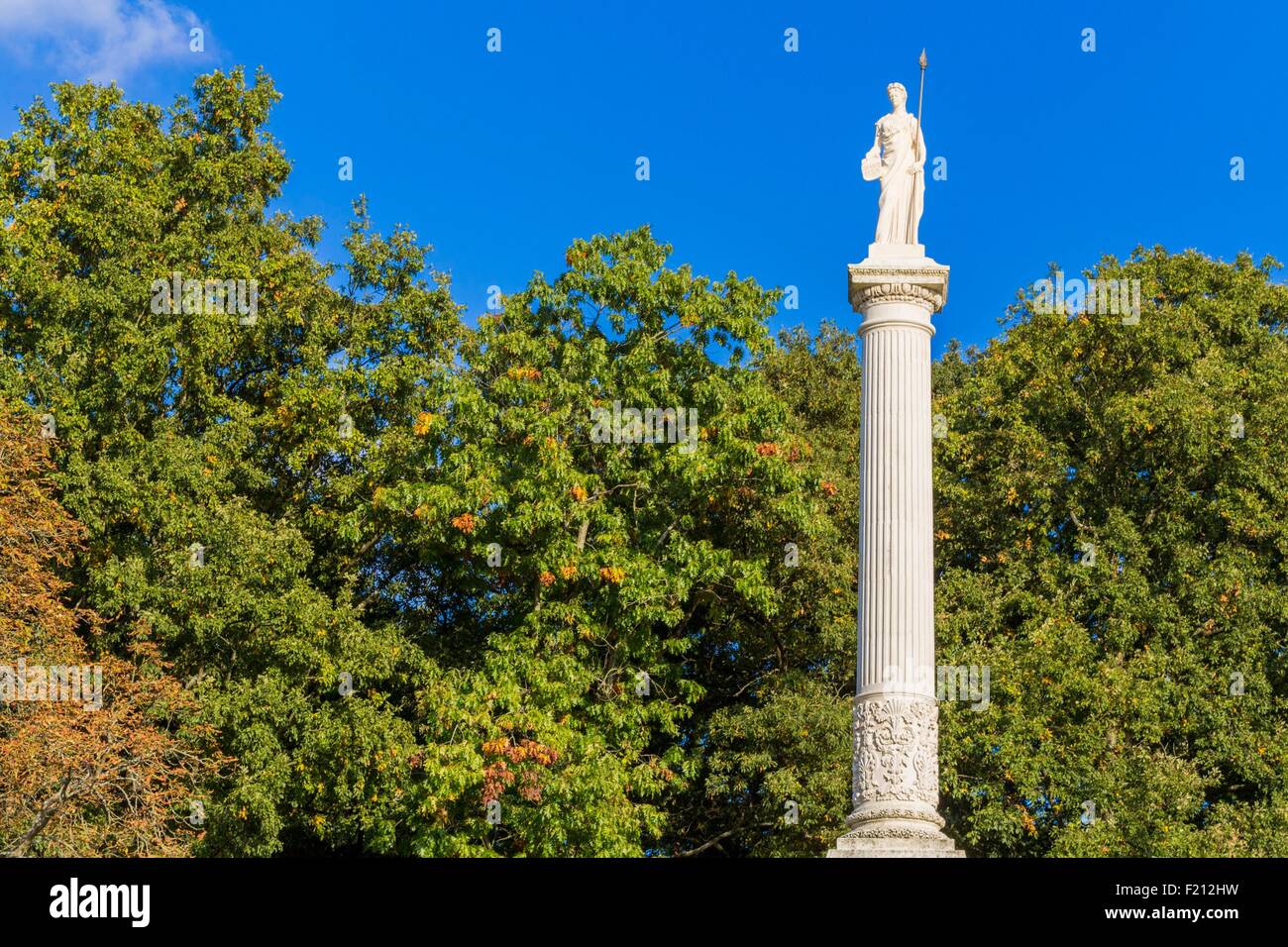 Frankreich, Ille et Vilaine, Rennes, Thabor parken, öffentliche Garten aus dem 18. Jahrhundert, Juli Spalte Stockfoto