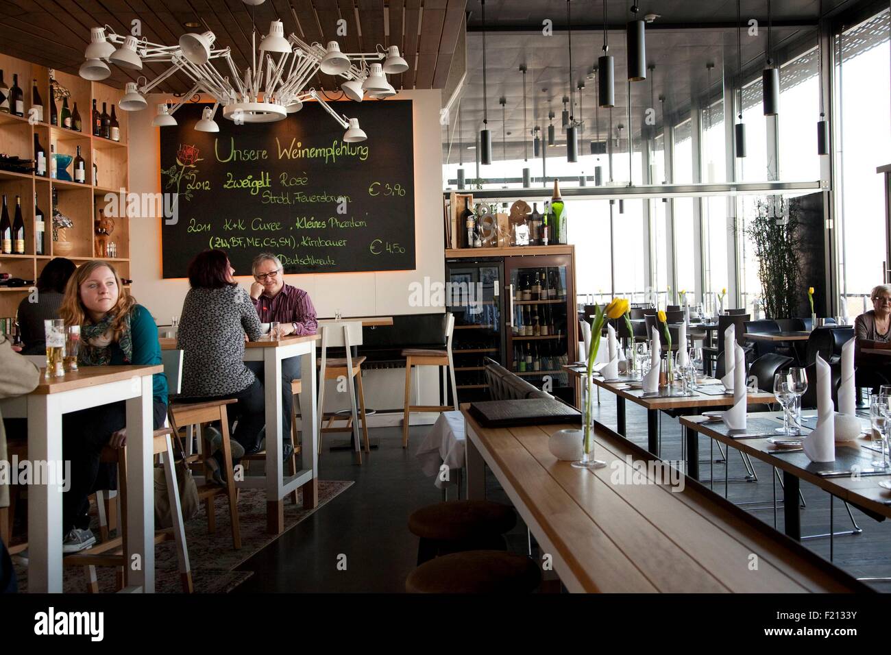 Österreich, Oberösterreich, Linz, das Schloss-restaurant Stockfoto