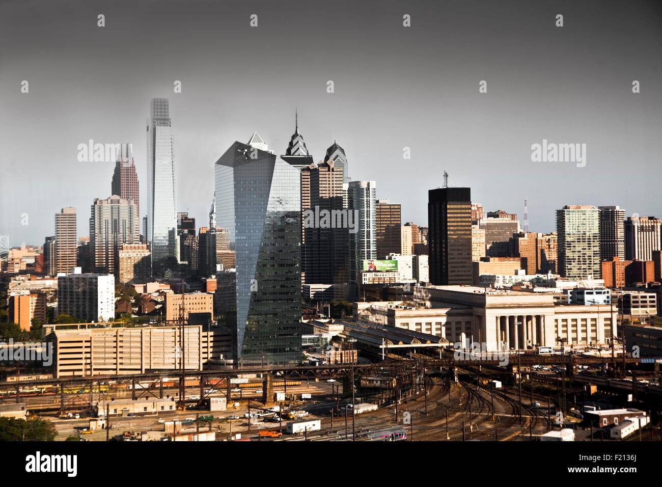 USA, Pennsylvania, Philadelphia, The Hub City Centre und Skyline Stockfoto