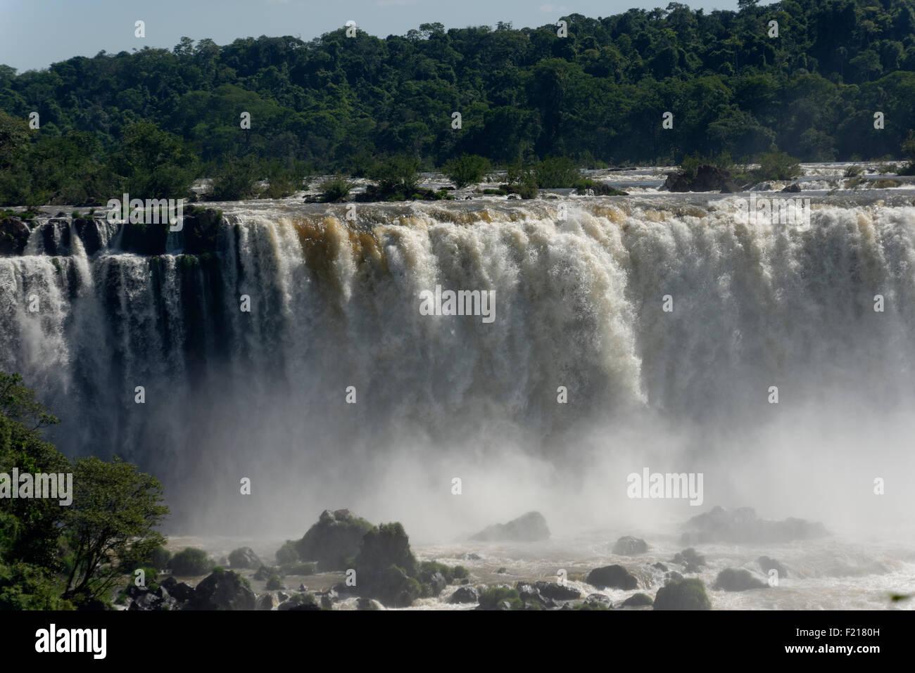 Iguacu Wasserfälle von Brasilien Seite, Foz De Iguaçu, Brasilien, Südamerika Stockfoto