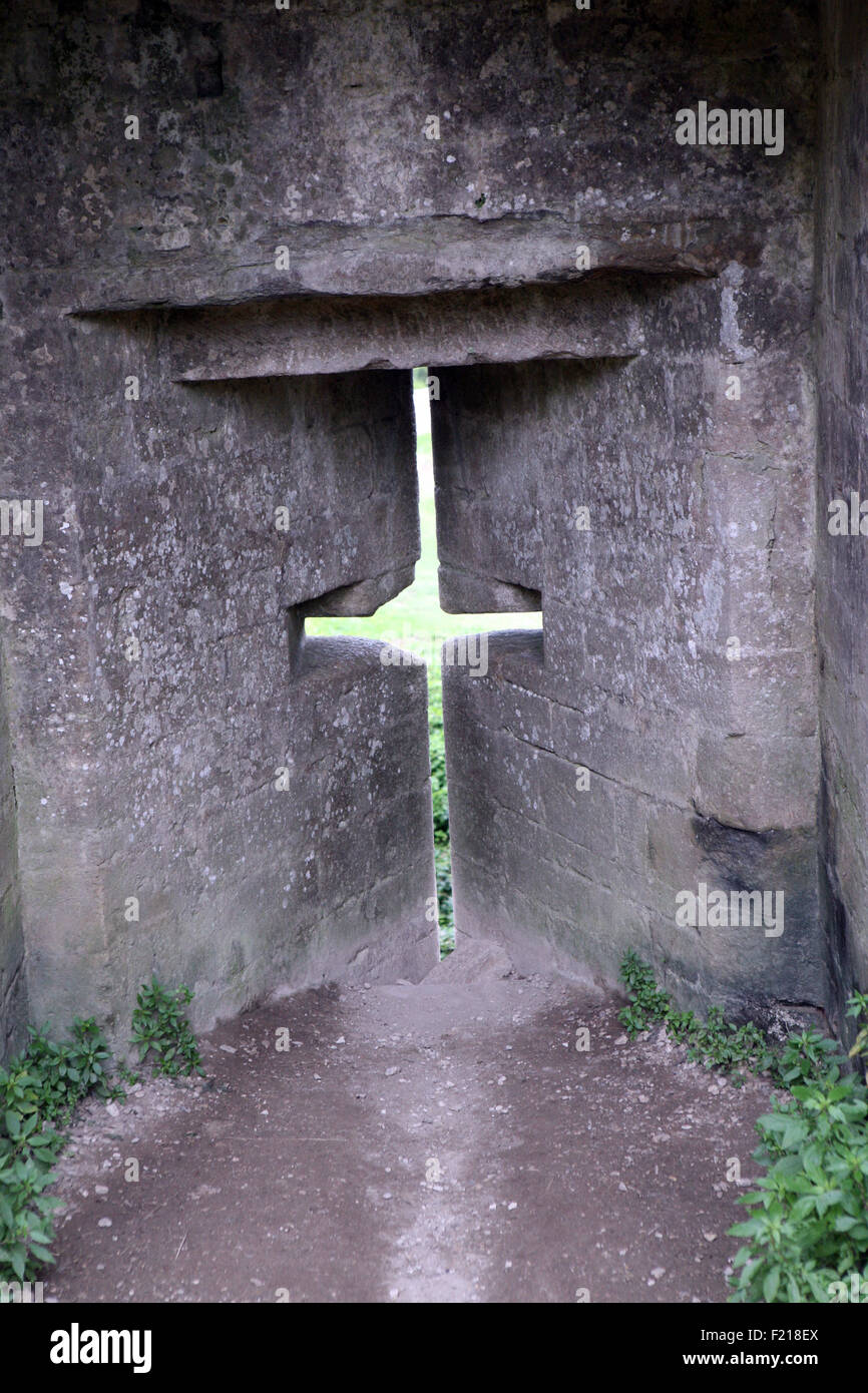 Pfeil-Schlitz Stockfoto