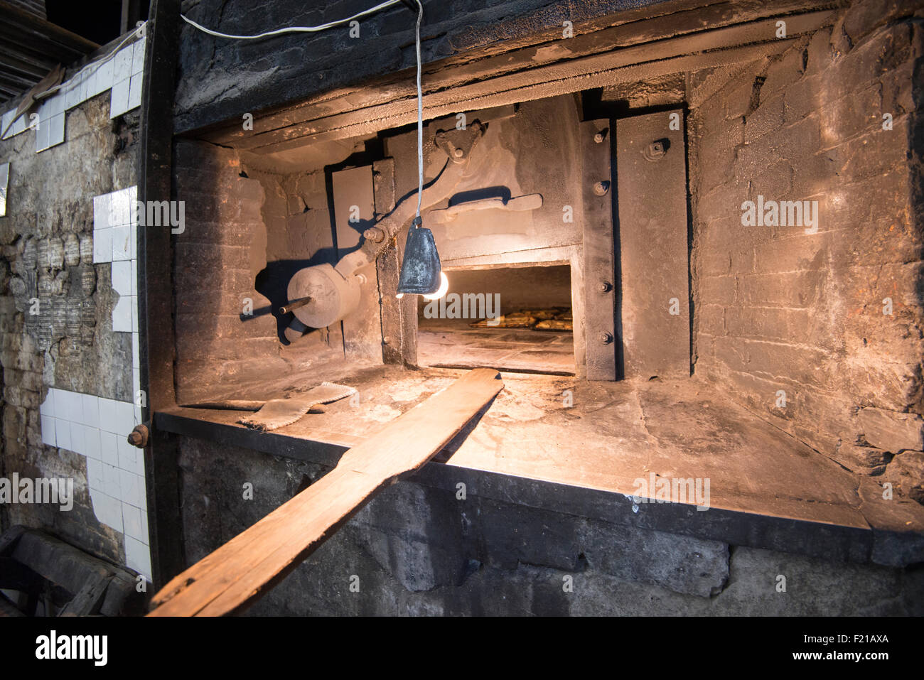 Mexiko, Santa Rosalia. Panaderia El Boleo. Iamges großen Kochen Ofen. Stockfoto