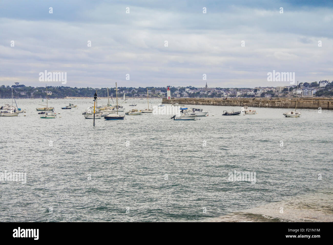 Le Grand Bé Baie de Saint-Malo Stockfoto