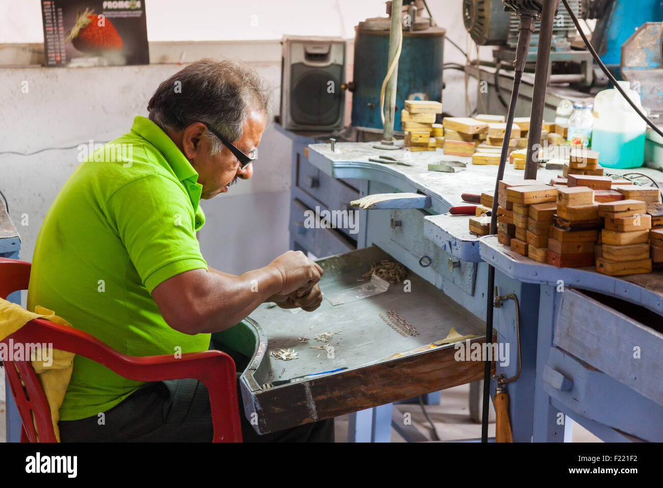 Handwerker-Juwelier Mexico City Federal District DF North America Stockfoto