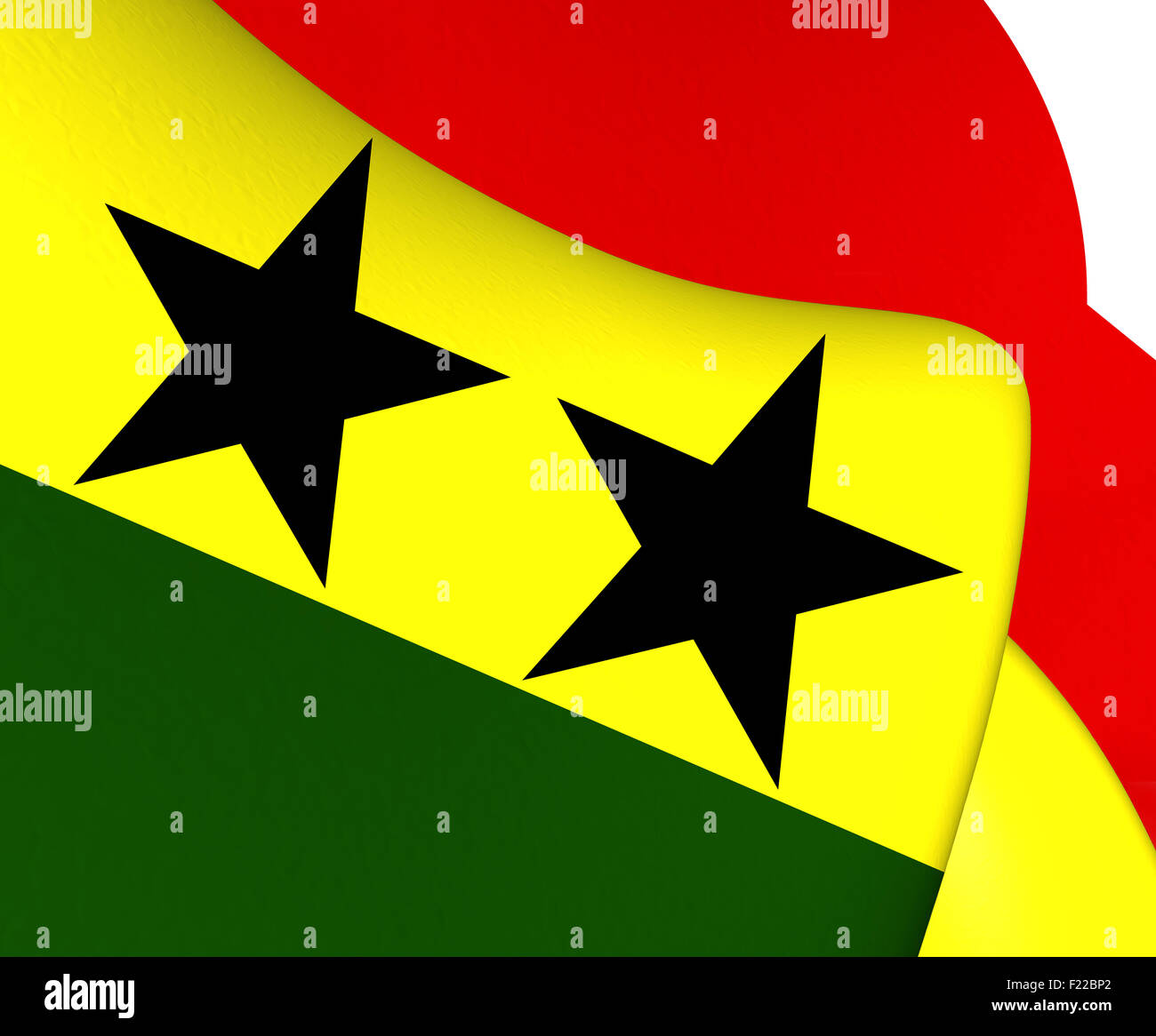 Der Afrikanischen Union Flag (1958-1961) ist. Hautnah. Stockfoto