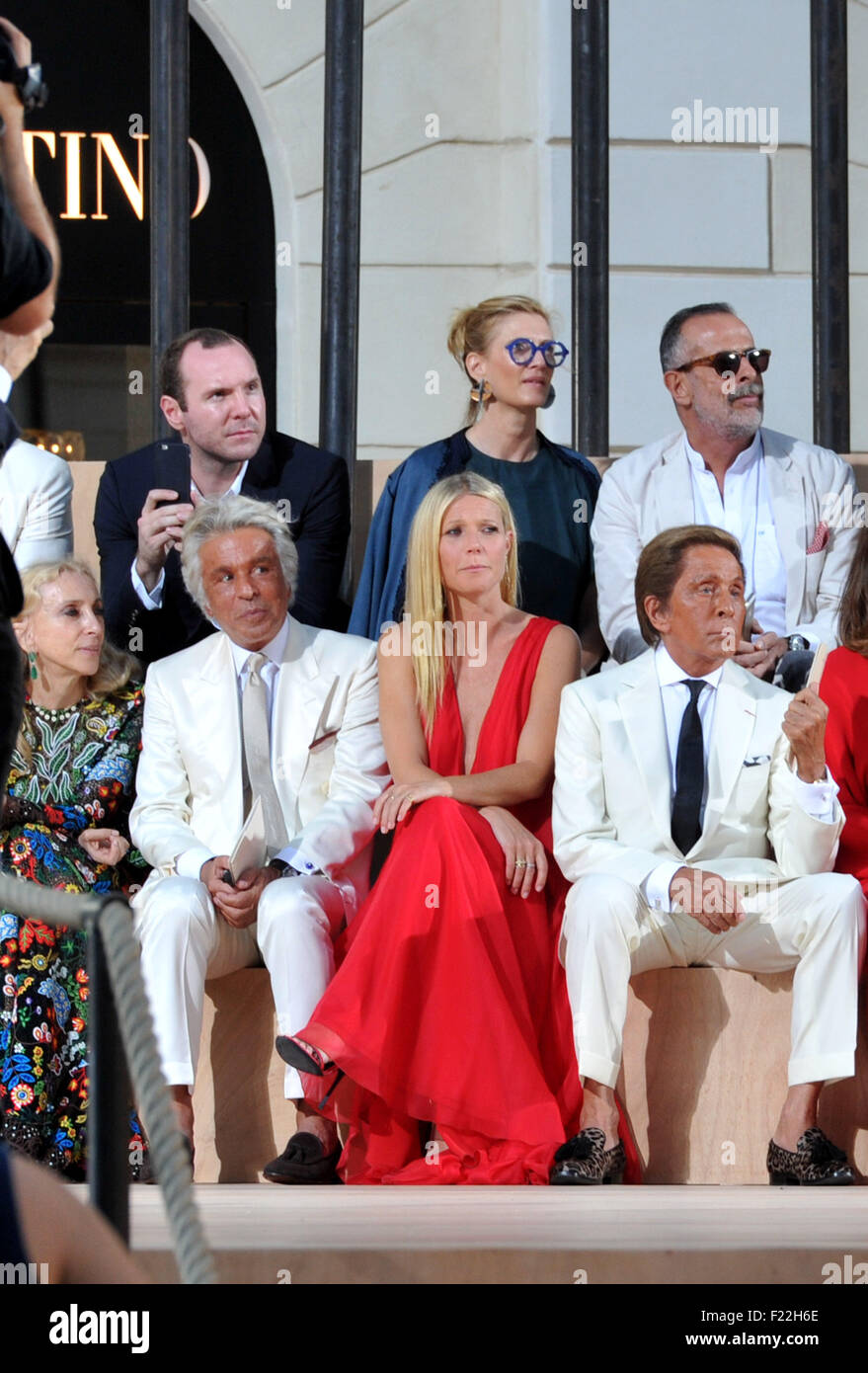 AltaRoma AltaModa 2015 - Valentino - Ankünfte & Laufsteg mit: Giancarlo Giammetti, Gwyneth Paltrow, Valentino Garavani wo: Rom, Italien bei: 9. Juli 2015 Stockfoto