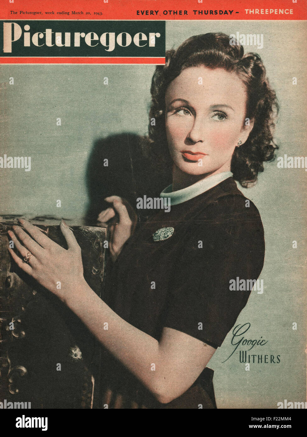 1943 Picturegoer Magazin Googie Withers Stockfoto