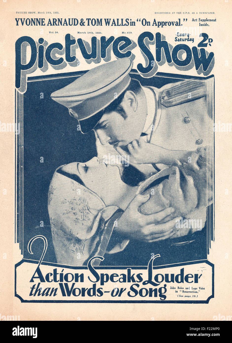 1931-Picture Show John Boles & Lupe Velez Stockfoto