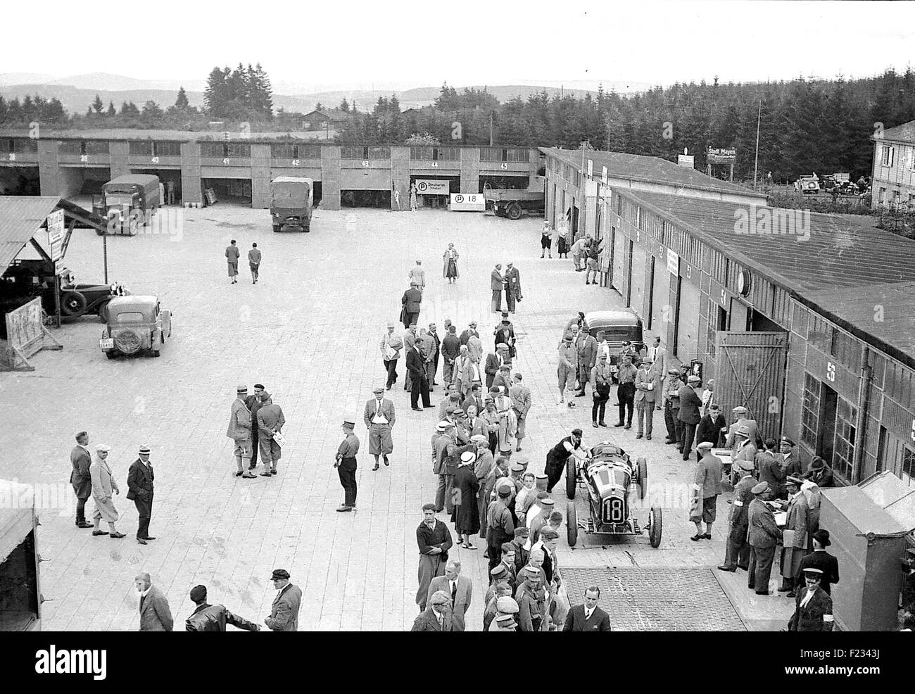 Deutschen GP am Nürburgring 1934 Stockfoto