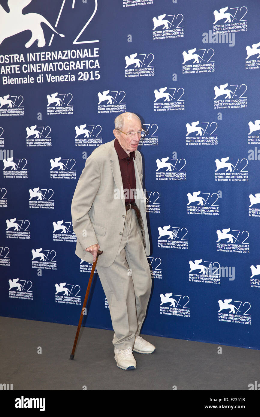 Venedig, Italien. 10. Sep, 2015. Schauspieler Heinz Lieven besucht ein Fototermin für "Remember" während des 72. Venedig Film-Festival im Palazzo del Casino in Venedig, Italien, am 10. September 2015. © Jin Yu/Xinhua/Alamy Live-Nachrichten Stockfoto