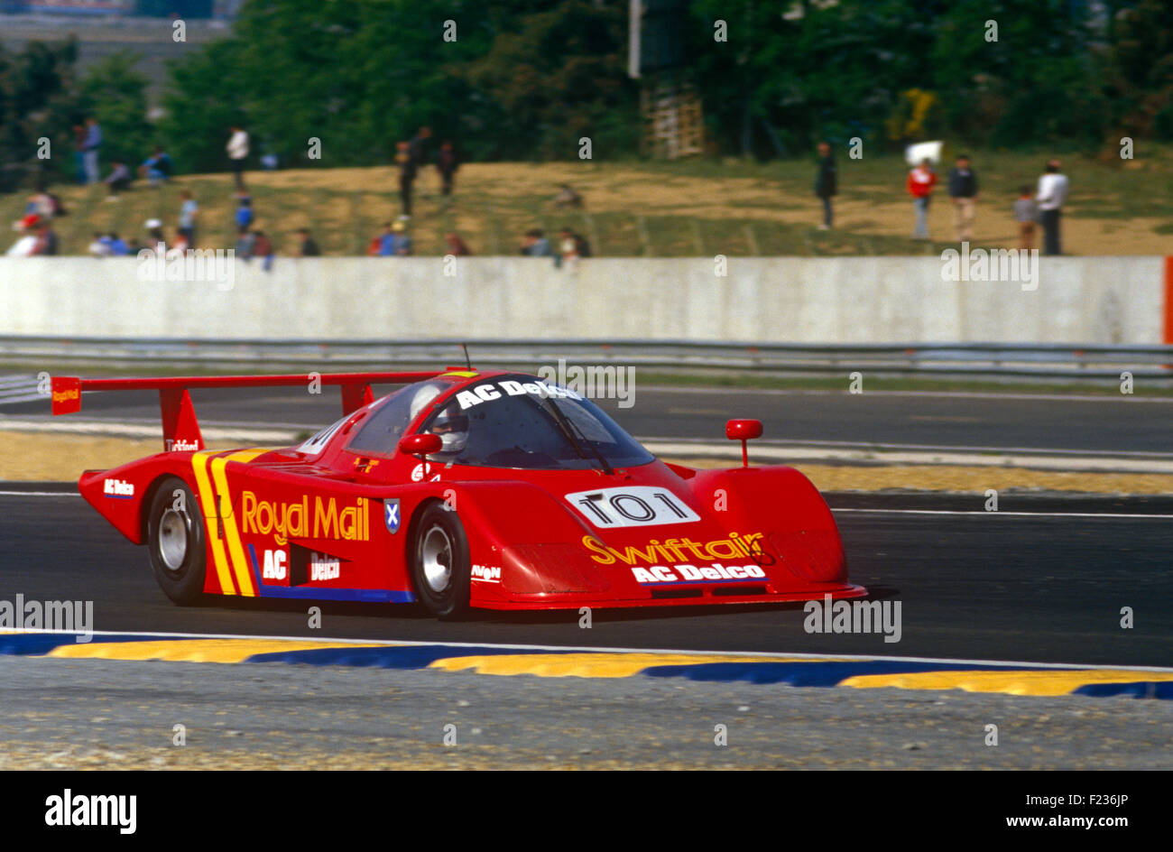 101 mike Wilds Andy Petery Les Delano Ecosse C286 24 Stunden Le Mans 14. Juni 1987 Stockfoto