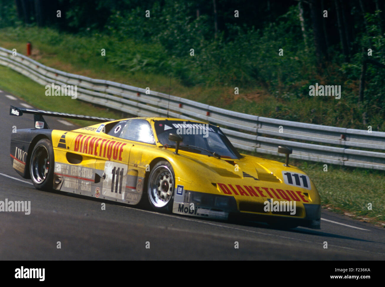 Gordon Gewürz, Fermin Velez und Philippe de Henning Spice Pontiac SE86C Le Mans 14. Juni 1987 Stockfoto