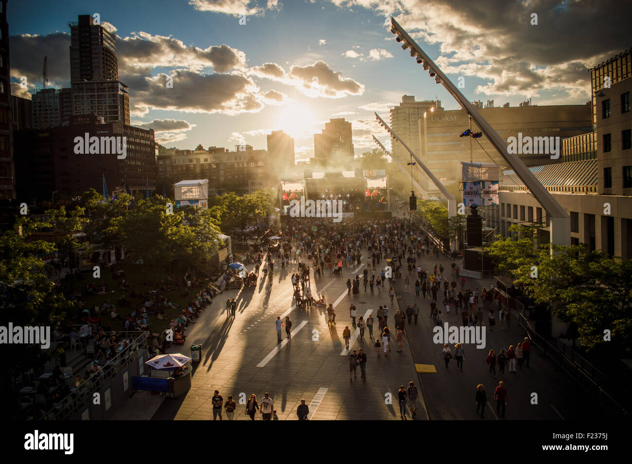 Montreal Sommer-Musik-festivals Stockfoto