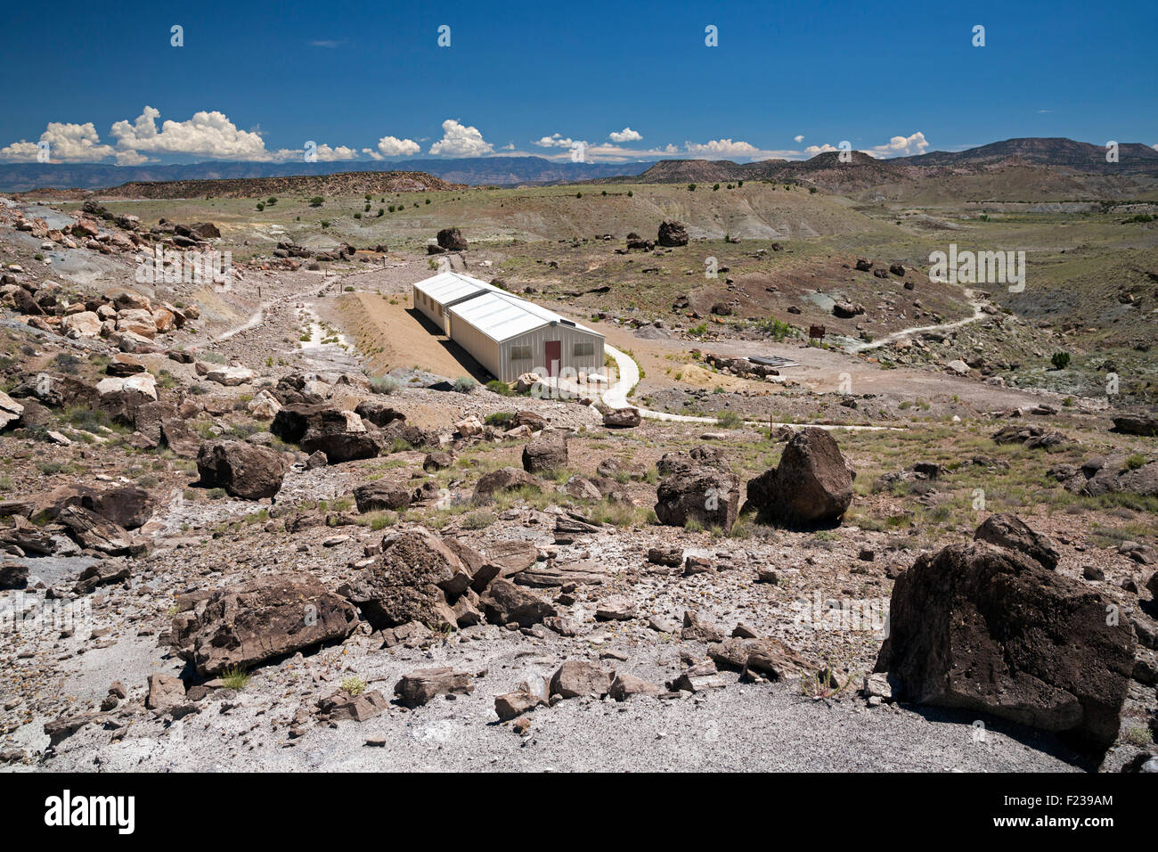 Cleveland, Utah - Cleveland-Lloyd Dinosaur Quarry. Am Standort wurden mehr als 12.000 Jurassic-Ära Dinosaurierknochen gefunden. Stockfoto