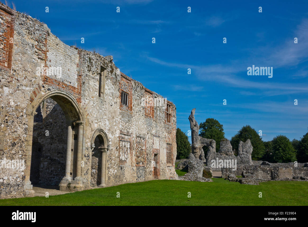 Thetford Priory Ruinen Stockfoto