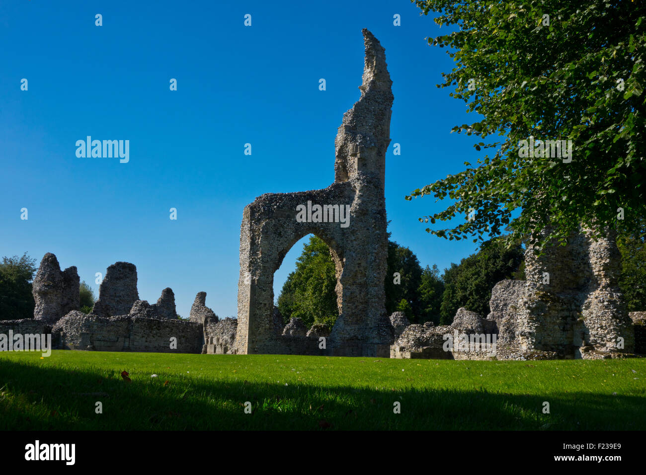 Thetford Priory Ruinen Stockfoto