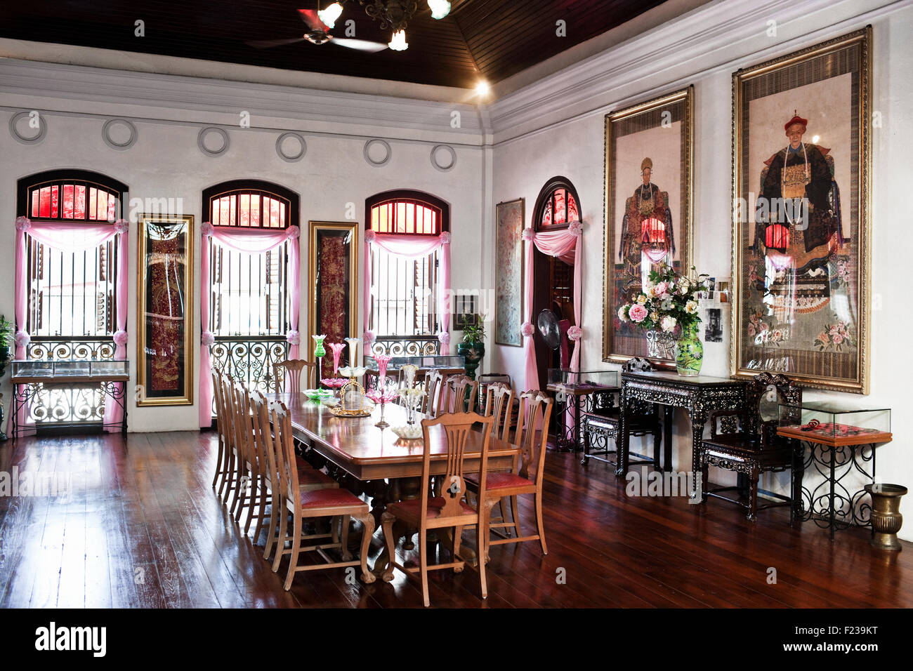 Pinang Peranakan Mansion, #29 Kirchgasse.  Georgetown, Penang, Malaysia Stockfoto