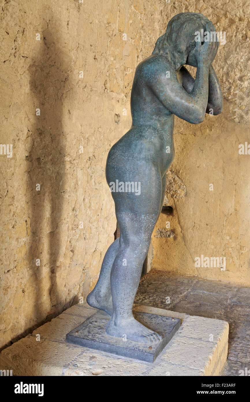 Statue, Castell del Ovo, Neapel, Kampanien, Italien, Europa Stockfoto