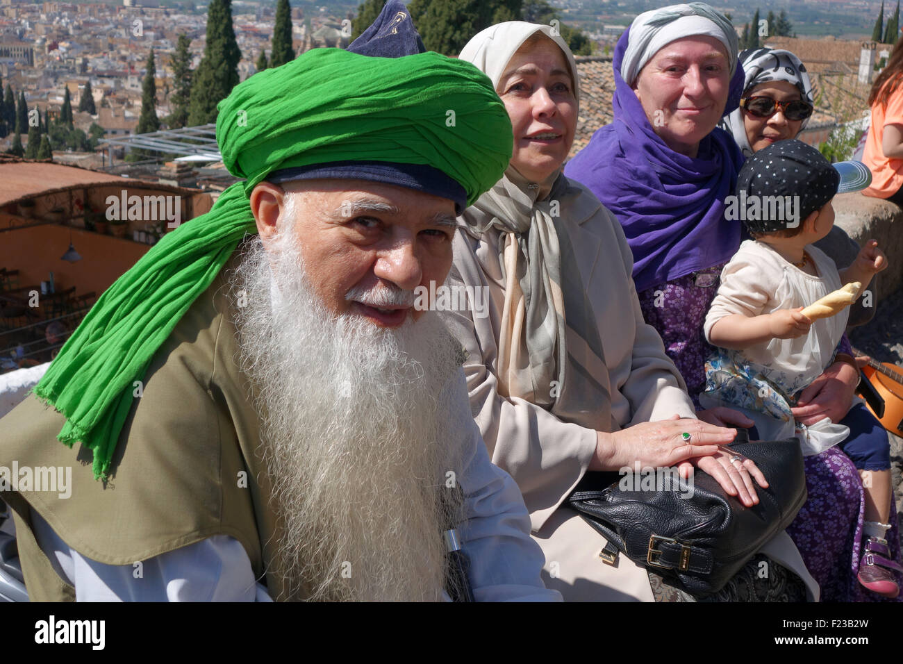 Shaykh Hisham Kabbani prominente libanesisch-amerikanischen Sufi Muslim in Granada Spanien Stockfoto