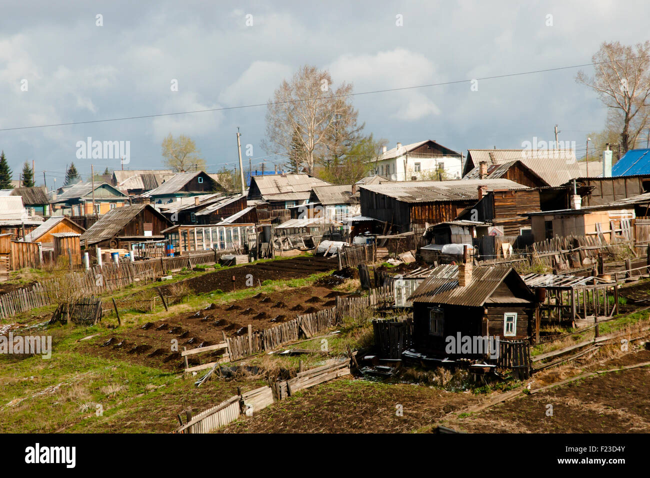Dorf in Sibirien - Russland Stockfotografie - Alamy