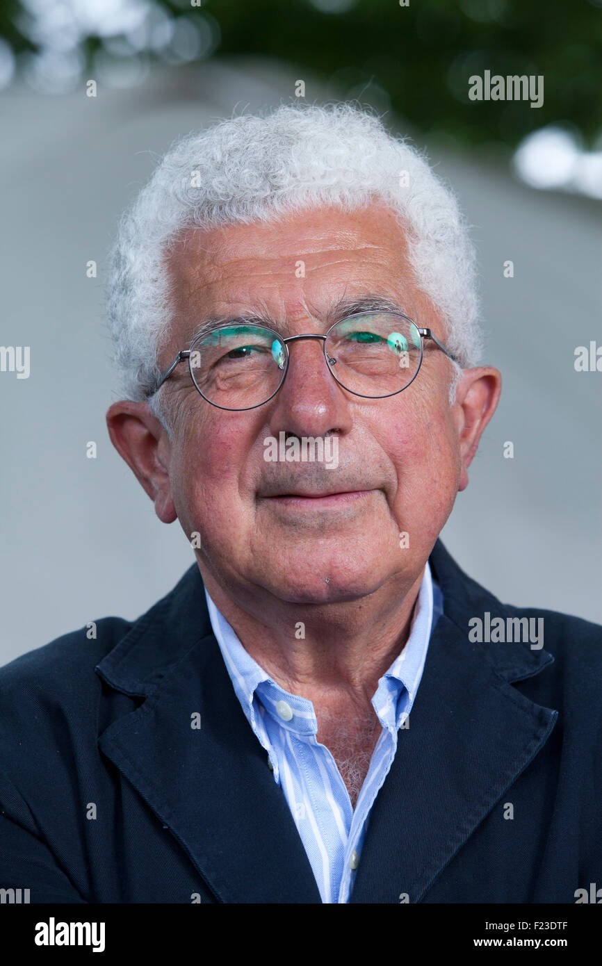 Avraham "Avi" Shlaim FBA ist ein irakischen stammende britische/israelische Historiker, akademischer, an das Edinburgh International Book Festival 2015. Edinburgh, Schottland. 21. August 2015 Stockfoto