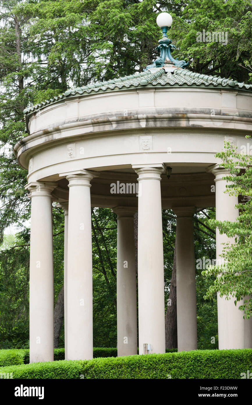 Pluto-Brunnen wo Mineralquellen wurden verbraucht, für eine gute Gesundheit, French Lick, Indiana, USA Stockfoto