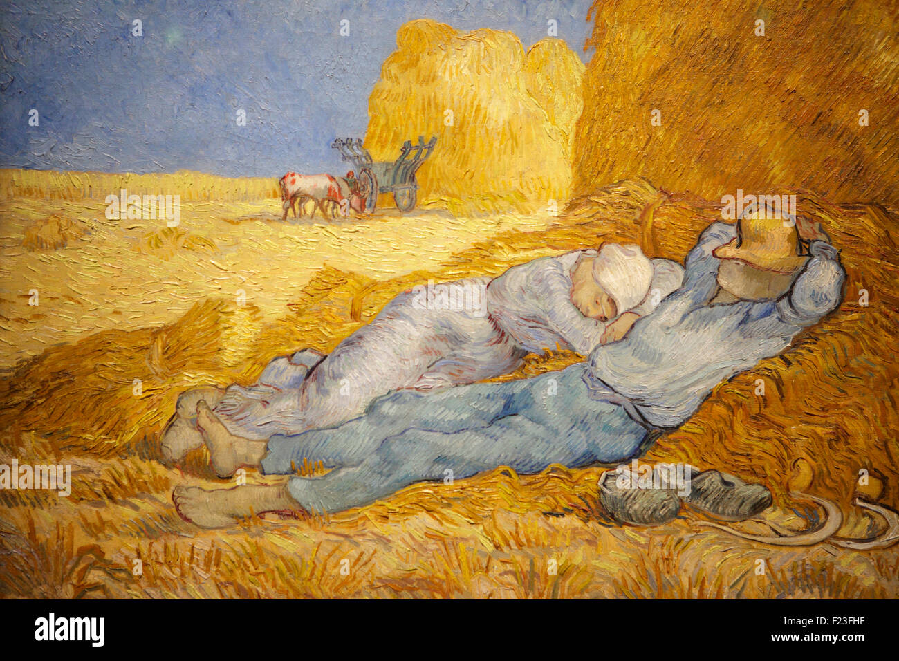 Mittag: Rest von der Arbeit von Vincent Van Gogh, Musée d ' Orsay, Paris, Frankreich Stockfoto