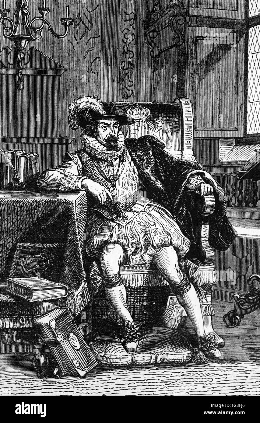 James IV (1473-1513) war von 1488 bis zu seinem Tod König von Schottland. Er gilt als das erfolgreichste der Stewart Monarchen von Schottland, aber seine Herrschaft endete mit der verheerenden Niederlage bei der Schlacht von Flodden Feld, wo er der letzte Monarch aus allen von den britischen Inseln, in der Schlacht getötet wurde. Stockfoto