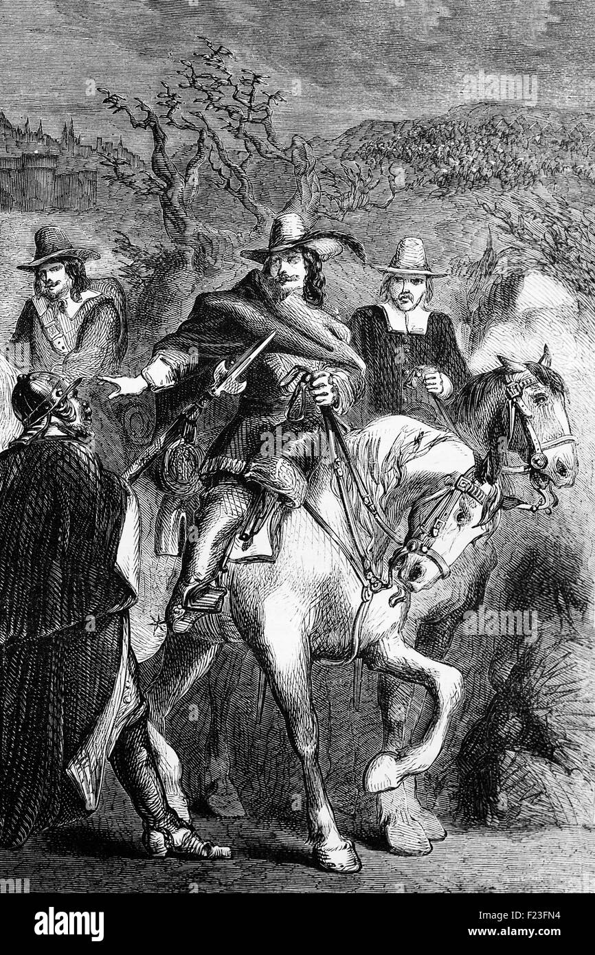 Die Belagerung von Oxford war ein Parlamentarier Sieg spät im ersten englischen Bürgerkrieg während der King Charles ich entkam und verhindert so eine förmliche Belagerung. Stockfoto