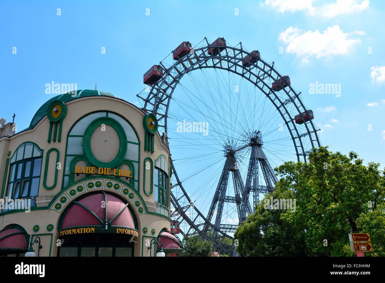 Riesenrad im Prater, Wien Stockfoto