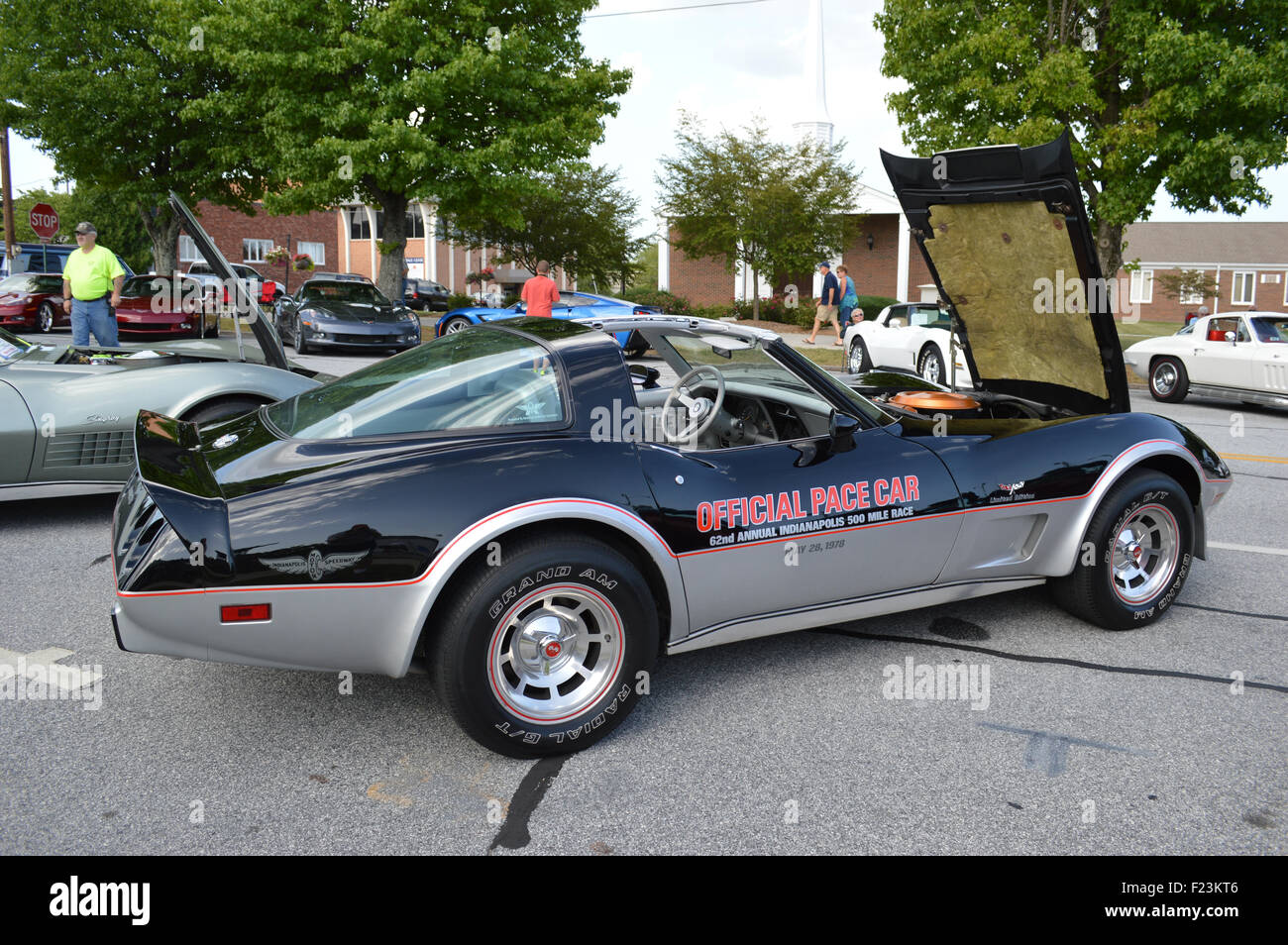 Eine 1978 Corvette Stingray offizielle Pace Car. Stockfoto