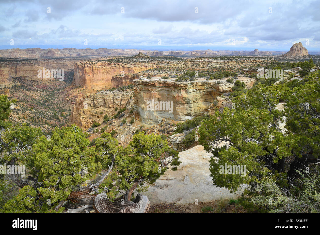 Eagle Canyon von i-70 Rast und blicken auf westlich von Green River, Utah Stockfoto