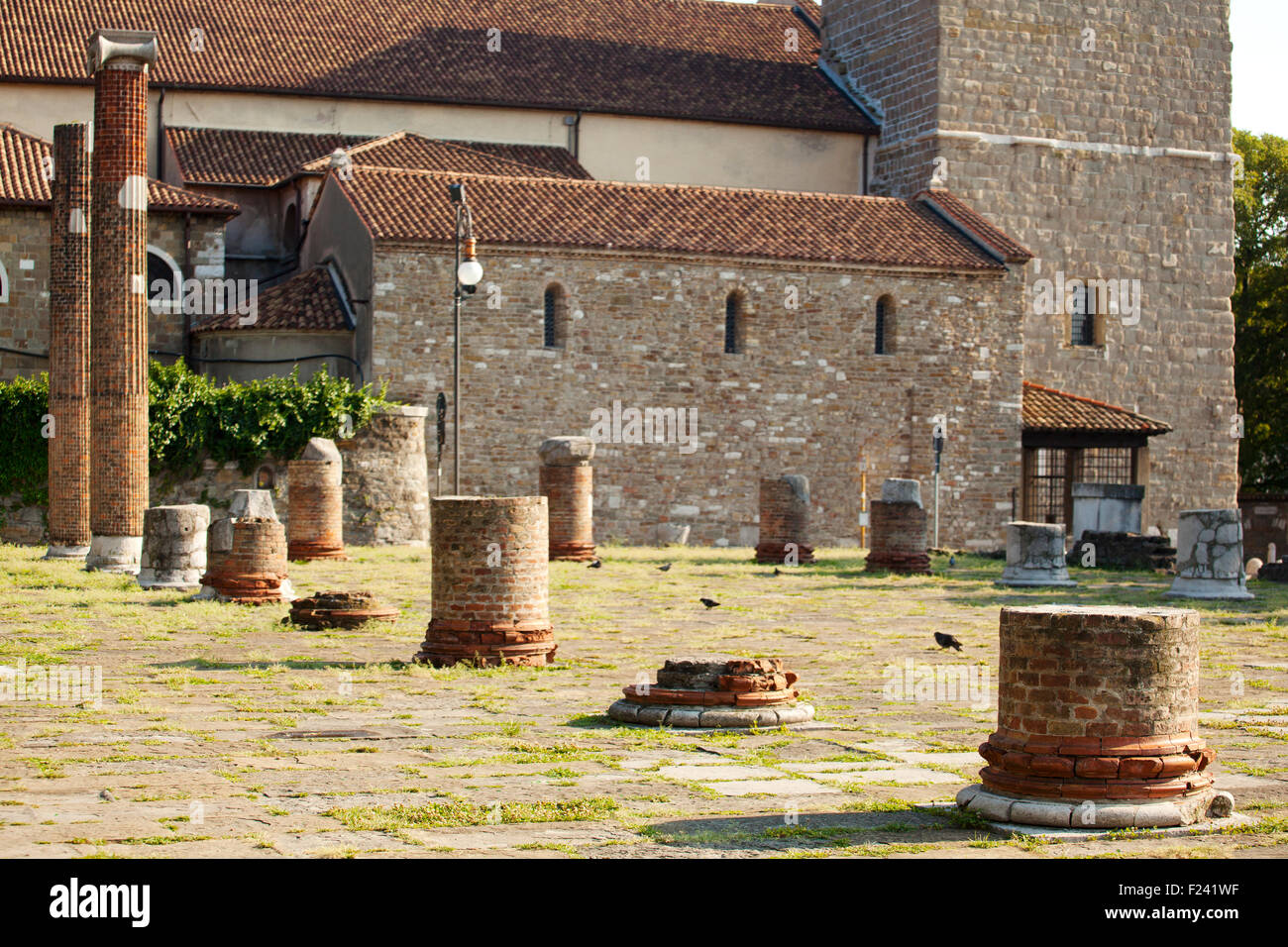 Sankt Giusto Roman Ruinen, Triest - Italien Stockfoto