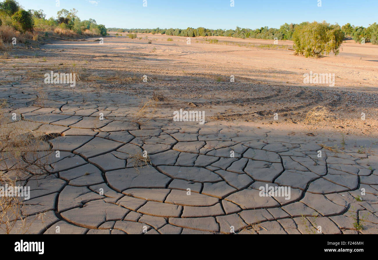 Gilbert River, einem saisonalen riesigen Strom im Gulf Savannah Land, tropical North Queensland, Australien Stockfoto